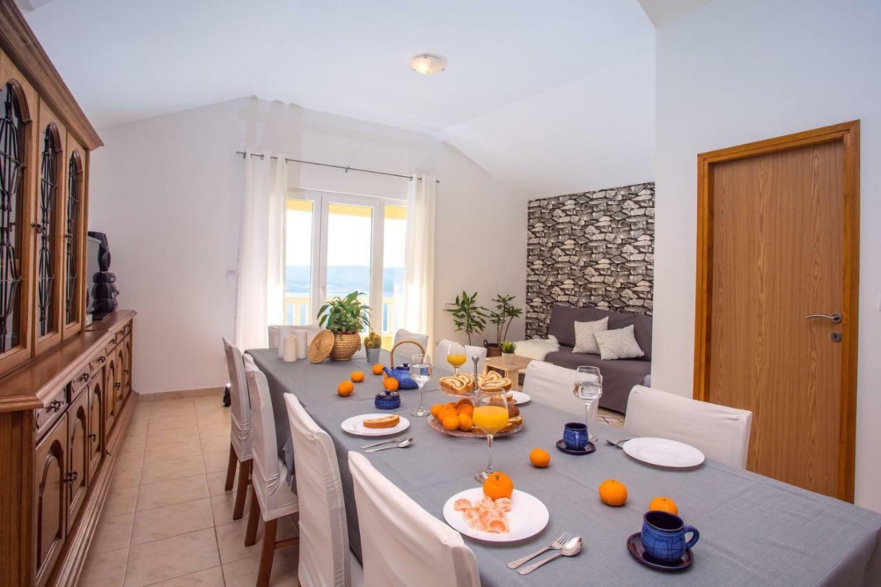 Villa Maslina, With Private 32M2Pool, Panoramic Views On 100Km Coastline, 12 Pax Lokva Rogoznica Exteriör bild