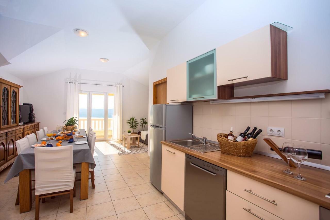 Villa Maslina, With Private 32M2Pool, Panoramic Views On 100Km Coastline, 12 Pax Lokva Rogoznica Exteriör bild