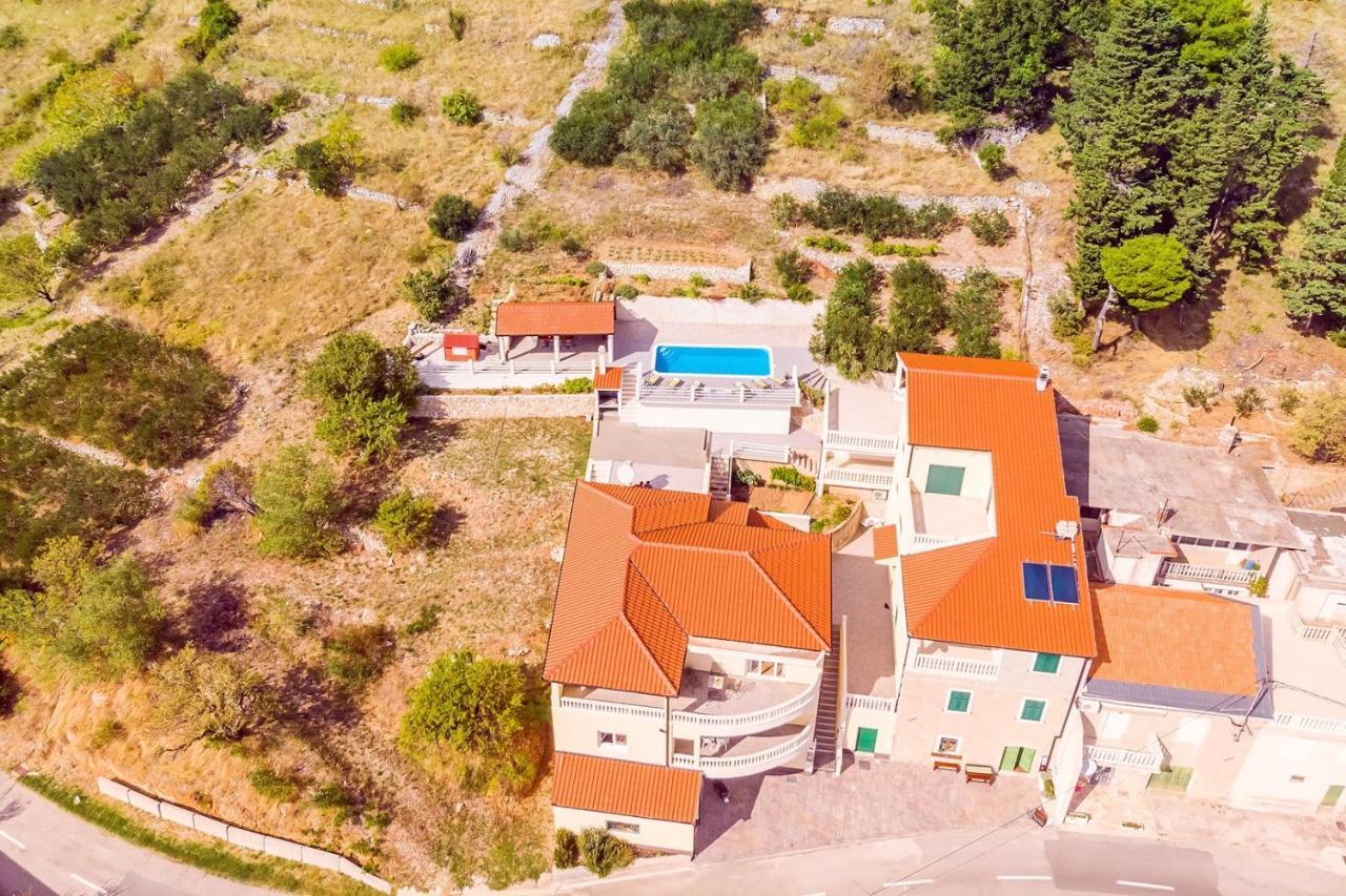 Villa Maslina, With Private 32M2Pool, Panoramic Views On 100Km Coastline, 12 Pax Lokva Rogoznica Exteriör bild